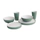 image 1 of Outwell Gala 2 Person Camping Dining Set - Plates, Bowls and Cups - Shadow Green