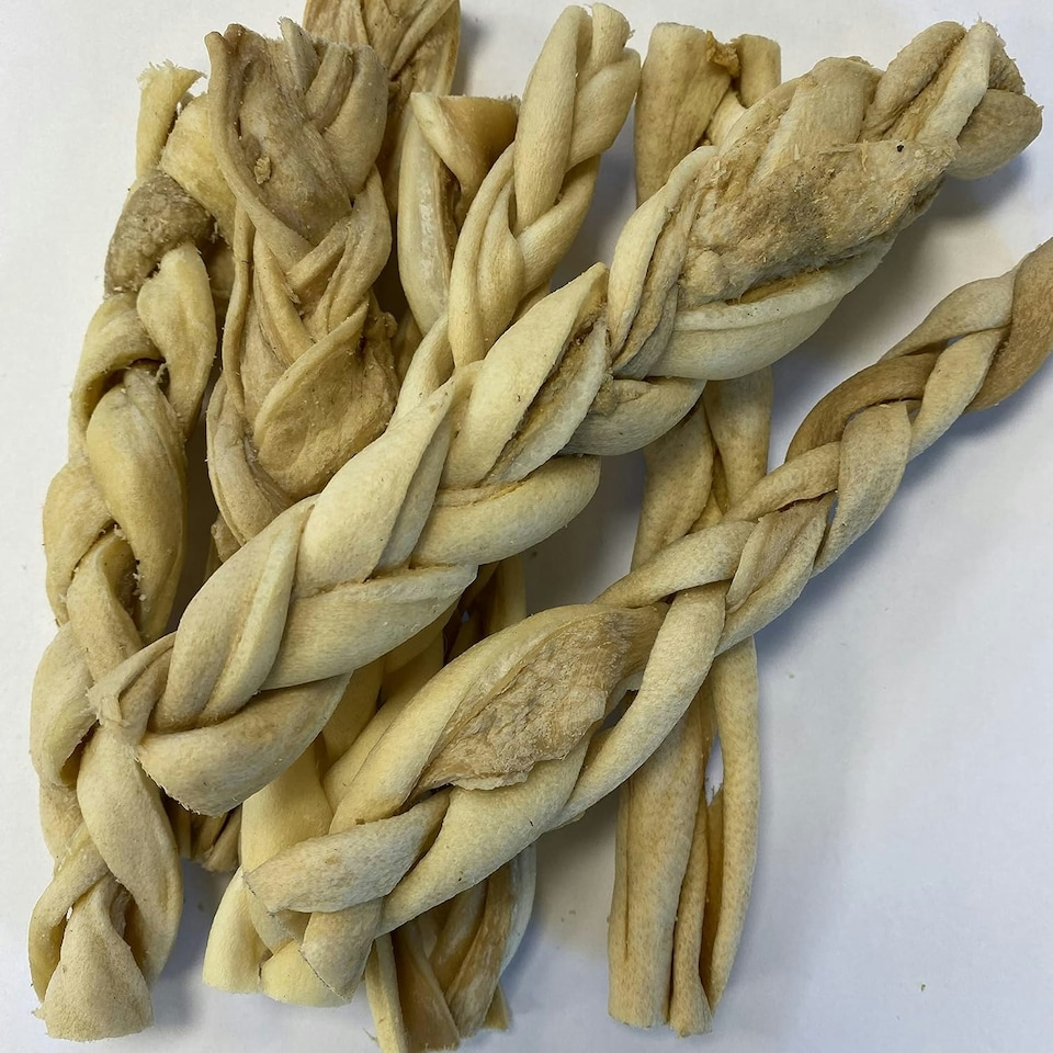 image 1 of Walter Smith Natural Braided Lamb Skin 100g – 100% Natural Dog Treat – No Artificial Colours or Preservatives – Natural Dog Chew