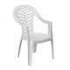 image 7 of Resol Gala 4 Seater Garden Dining Set - White | White | White