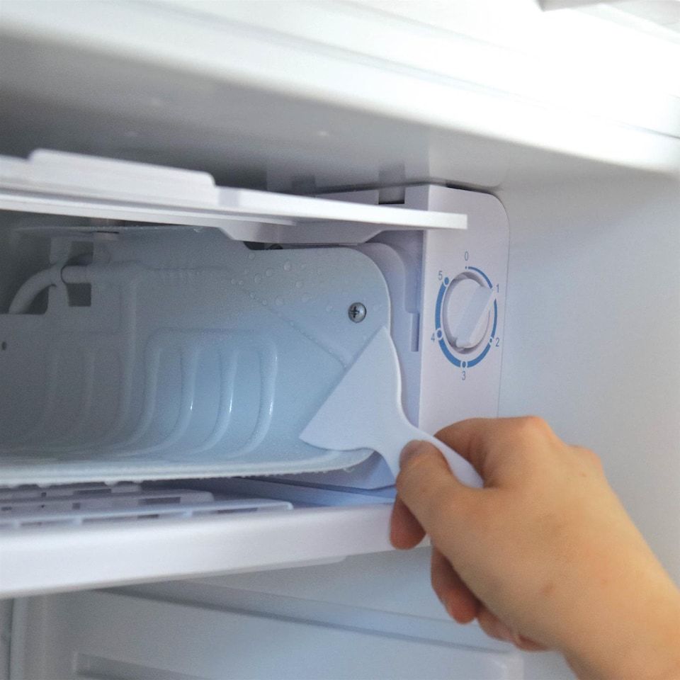 image 1 of Igenix IG3920 Freestanding Under Counter Fridge and Chill Compartment, 2 Glass Shelves and Salad Drawer, One Bottle Shelf and Egg Rack, 48 cm Wide, White