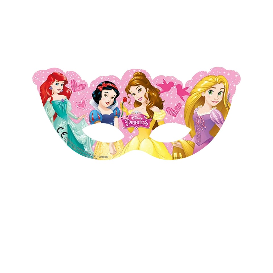 image 1 of Disney Princess Characters Party Mask - Multicoloured - One Size