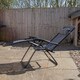 image 2 of Multi Position Garden Zero Gravity Relaxer Chair Sun Lounger in Mixed Grey | Grey | Grey