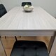 image 7 of Dining Table and 4 Chairs With Bench Grey 4  Grey Velvet Chairs Wood Dining Set Furniture | Grey | One Size | 6