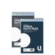 image 1 of Pack of 5 5"x3" 34 Sheets Spiral Note Pads