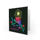 image 2 of Bright Star Candle Mistletoe Dark Modern Graphic Christmas Card