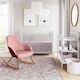image 4 of Dahlia Rocking Chair with Pink Velvet