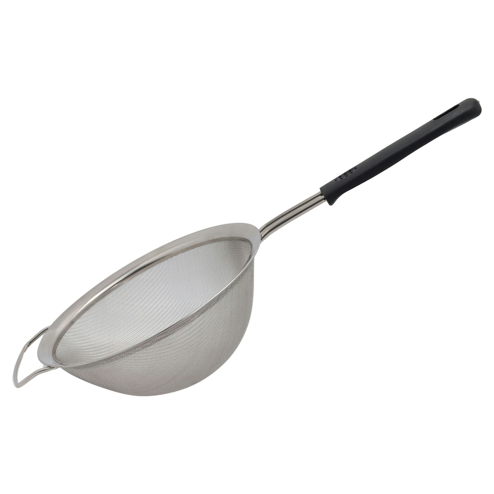 image 1 of Buckingham Stainless Steel Fine Mesh Sieve Strainer 20 cm Soft Touch Handle