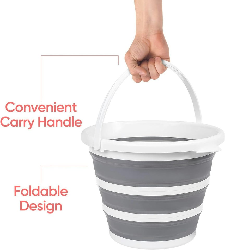 image 1 of 10L Collapsible Folding Bucket