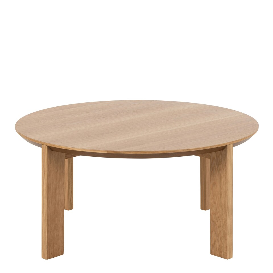 image 1 of Maxime Round Coffee Table in Matt Oak