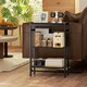 image 8 of HOMCOM Side Table with Storage, Small Table for Living Room, Bedroom Black