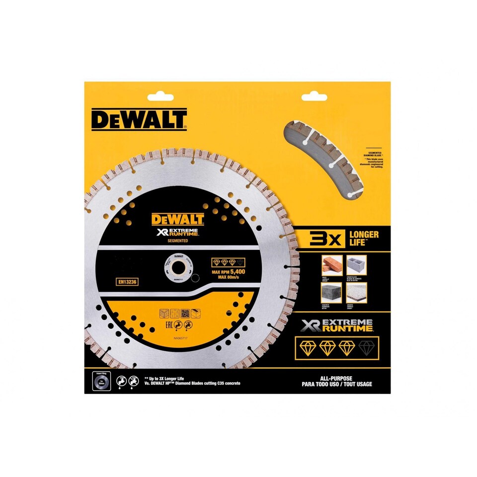 Dewalt Power Tools Elite Series All Purpose Diamond Wheel | Multi | Multi Colour | 180mm | 1