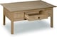 image 3 of Panama Coffee Table 1 Drawer Solid Pine Wood Waxed Oak Finish
