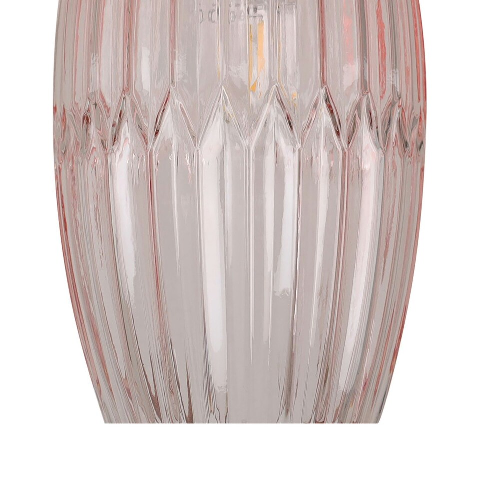image 1 of First Choice Lighting Facet Antique Brass with Pink Faceted Glass Pendant Shade Pink | Bronze