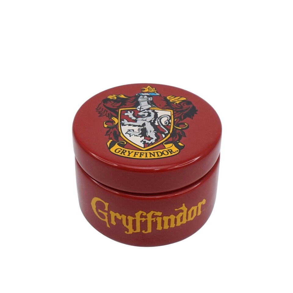 image 1 of Box Round Ceramic (6cm) - Harry Potter (Gryffindor)