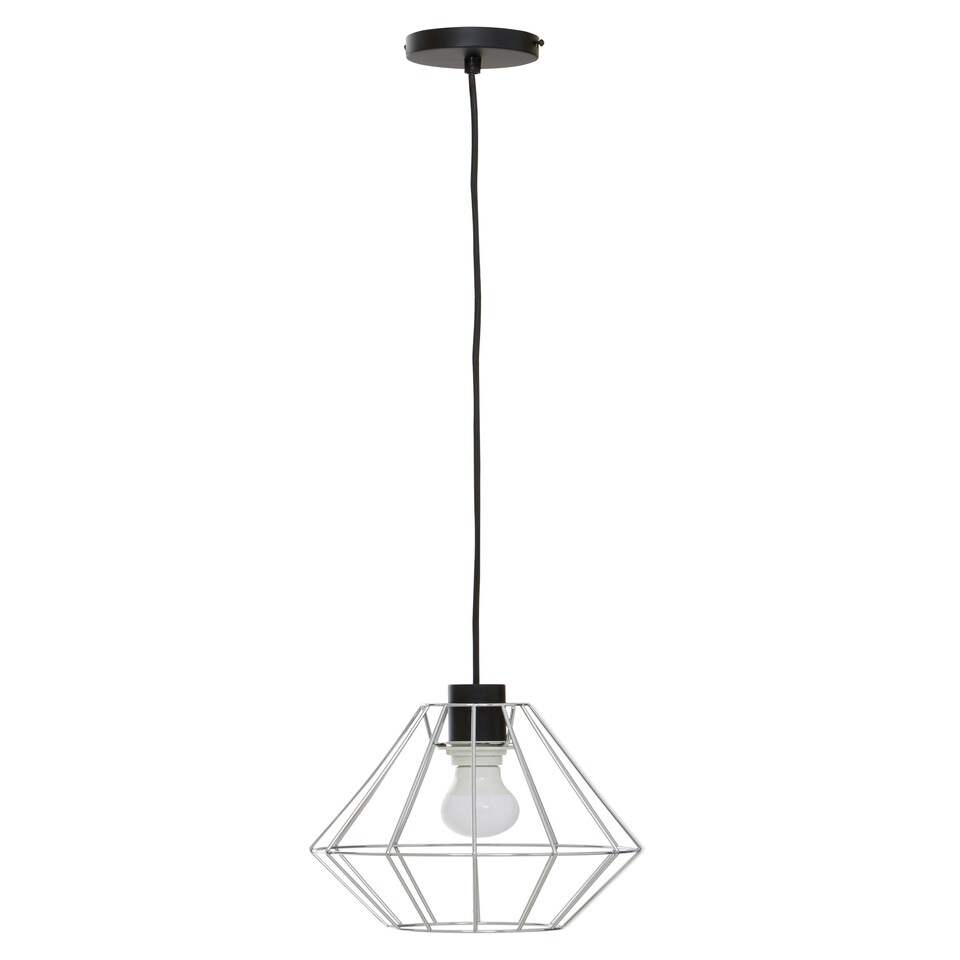 image 1 of Interiors by Premier Wyra Chrome Cage Pendant Light