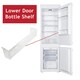 image 4 of SPARES2GO Lower Door Bottle Shelf for Caple RI558 RI737 RIL124 RIL125 RIL179 RIL891 RIL892 RIR179 Fridge Freezer Clear