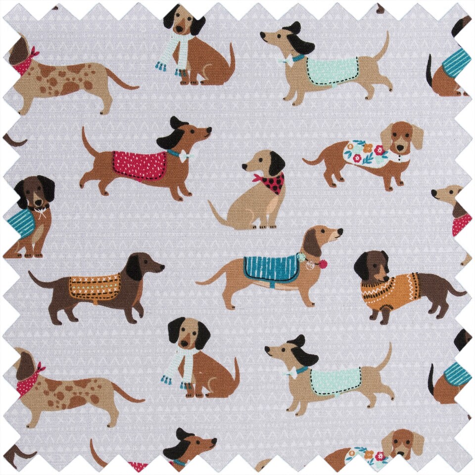 image 1 of Hobby Gift Medium Sewing Storage Box with Sewing Kit, Sausage Dog