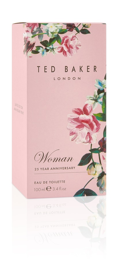 image 1 of DELETE Ted Baker Woman Pink EDT, floral green feminine fragrance, opening notes are fresh peach, bergamont and tangerine with warm musk, vanilla and vetiver base notes, 100ml