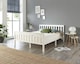image 2 of Atlantic Bed Frame in White, size Double