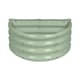 image 1 of Harbour Housewares Semicircular Galvanised Steel Raised Garden Bed - 60cm x 30cm - Green | Green | Green