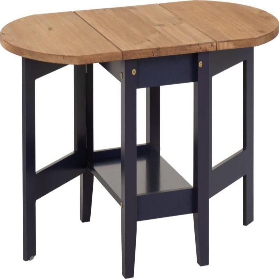 image 1 of Santos Drop Leaf Extending Coffee Table Blue | Navy Blue