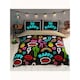image 2 of Rapport Be Happy Neon Duvet Cover Set - Multicoloured - Double Multi | Double