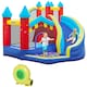 image 1 of Outsunny Kids Bouncy Castle w Slide, Pool, Trampoline, Climbing Wall, Blower