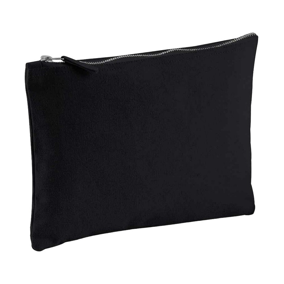 image 1 of Westford Mill Canvas Accessory Bag - Black - 28cm x 20cm Black