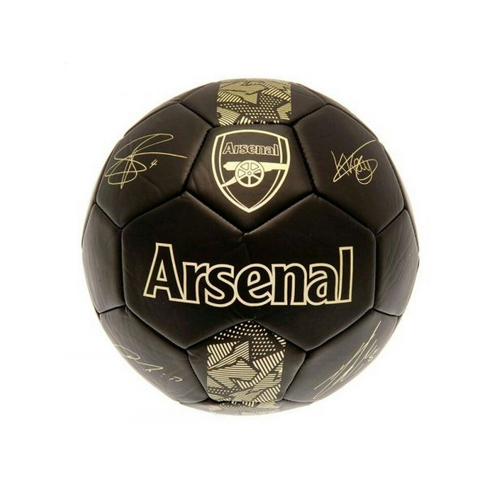 Arsenal FC Phantom Signature Football - Black/Gold - 5 (UTBS3241)