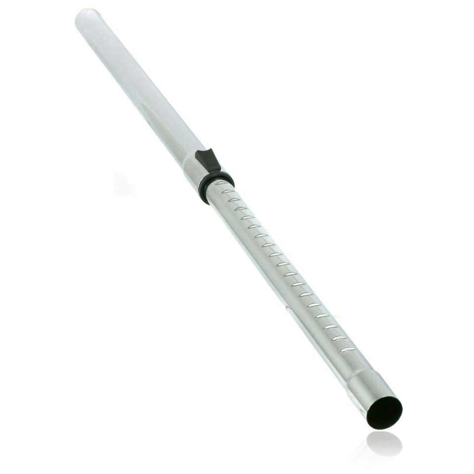image 1 of SPARES2GO Vacuum Cleaner Adjustable Telescopic Tube Extension Rod Wand Pipe (35mm) Silver