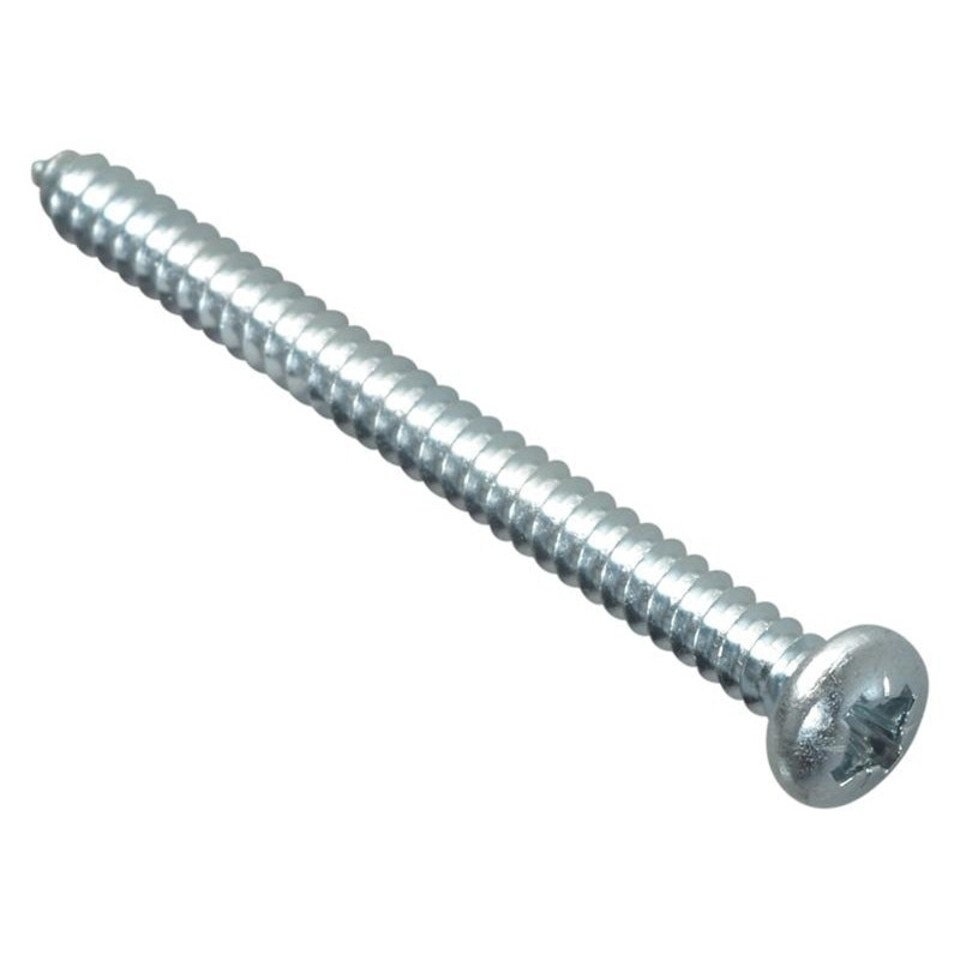 Forgefix Self-tapping Screw, Pozi Compatible Pan Head, Zp, Forgepack - Multi Colour - 2in x 8 ForgePack 12