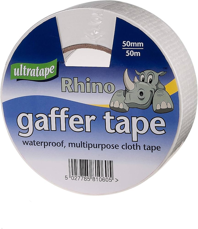 Ultratape Multipurpose Rhino Gaffer Cloth Tape 50mm x 50m White