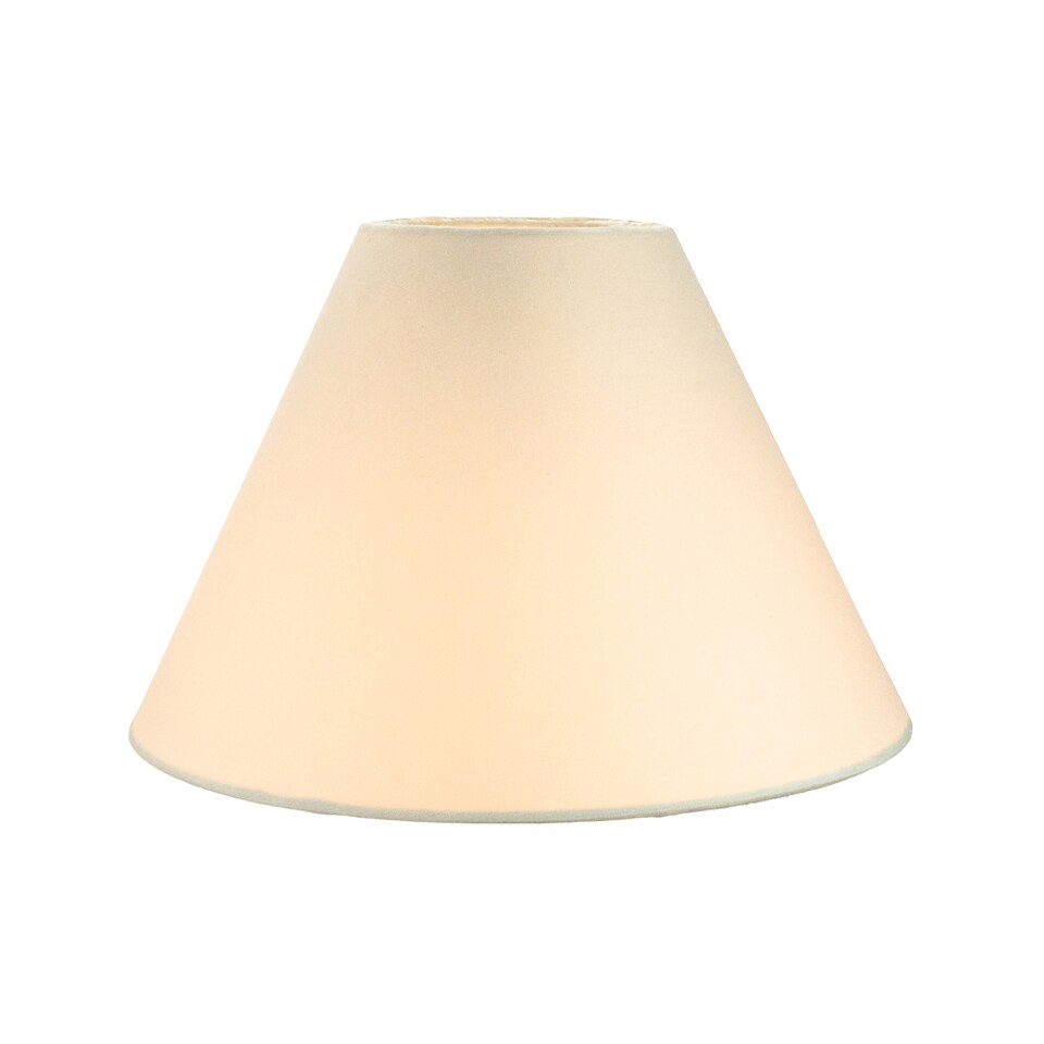 image 1 of Traditional 10 Inch Cream Cotton Coolie Lampshade Suitable for Table Lamp or Pendant | Cream