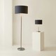 image 6 of ValueLights Charlie Chrome Table Lamp Charcoal Chrome Inner Shade | Grey