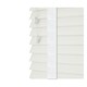 image 1 of 120cm Ultra White Faux Wood Venetian Blinds with Tapes (120cm Drop) | White | White