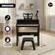 image 3 of The Magic Toy Shop The Grand Piano Kids Electronic Keyboard 37 Keys Microphone