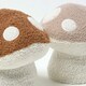 image 4 of Homescapes Luxury Fabric Mushroom Doorstop Set of 2