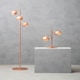 image 4 of Interiors by Premier Copper Finish Table Lamp With Two Lights Gold