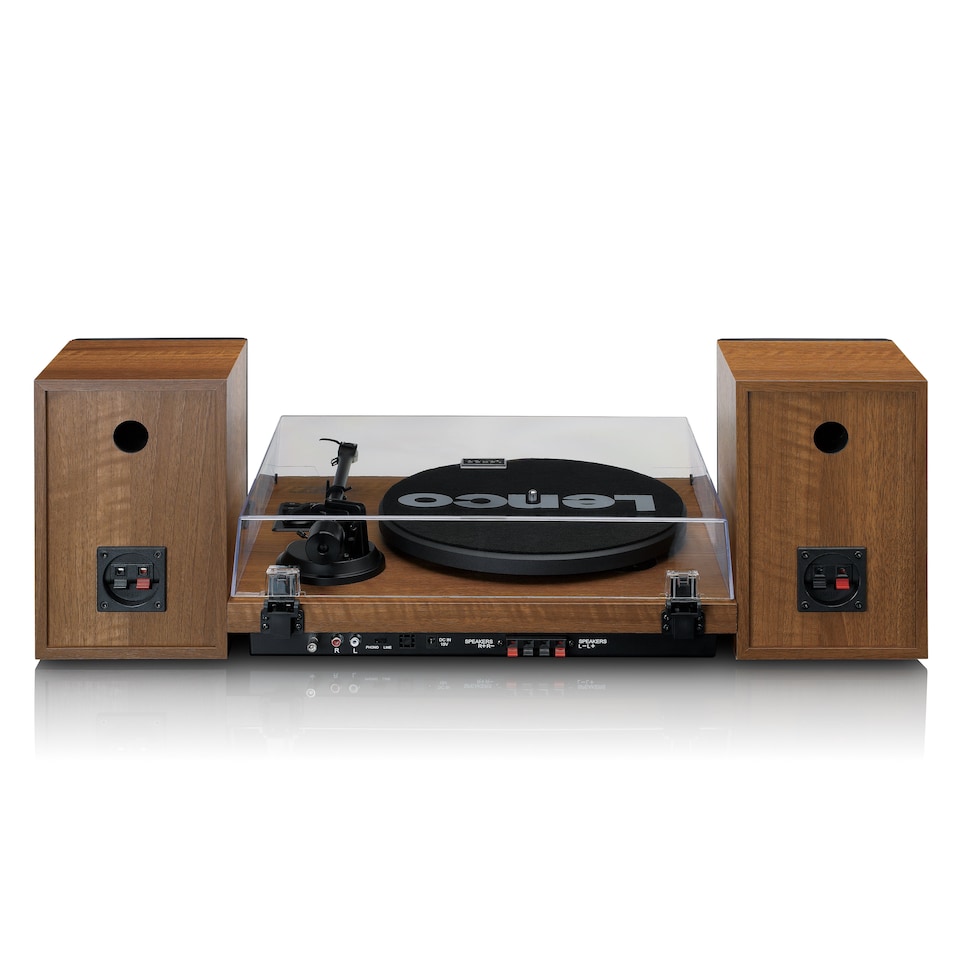 image 1 of Lenco LS-480WD - Turntable with Bluetooth Connectivity and Speakers, Wood