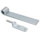 image 2 of HD Strap Tailgate Straight Hinge 160mm Long + 12.5mm Bolt On Gudgeon Pin 6pk Silver