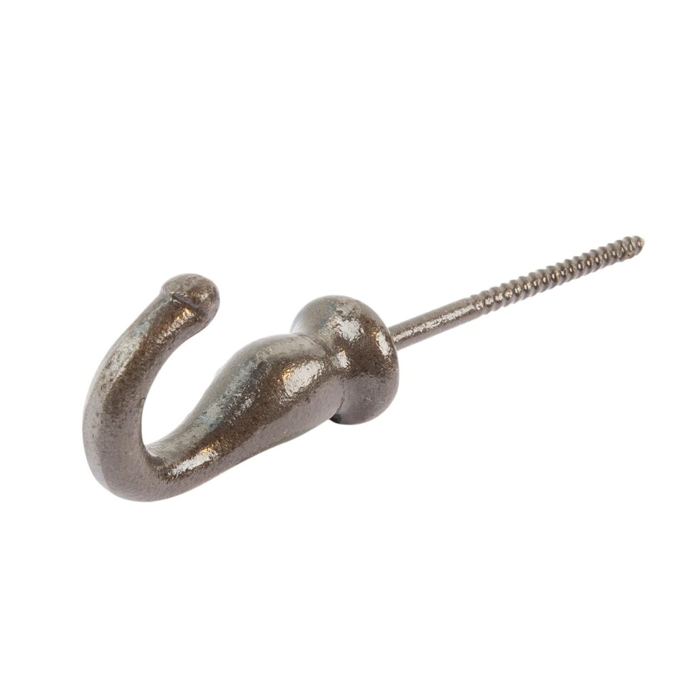 image 1 of Hammer & Tongs Screw Hook - W20mm x H35mm - Raw
