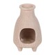 image 2 of Something Different Ribbed Incense Holder - Greige - One Size