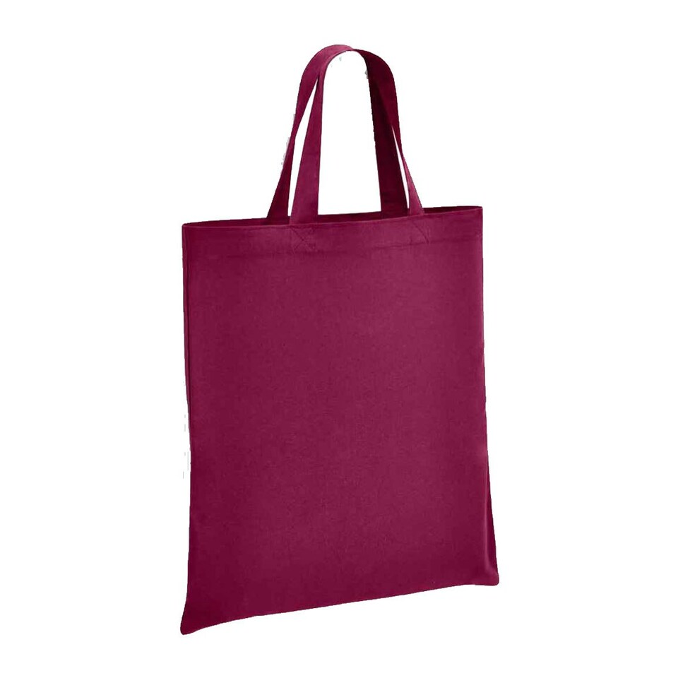 Brand Lab Cotton Short Handle Shopper Bag - Burgundy - One Size Red
