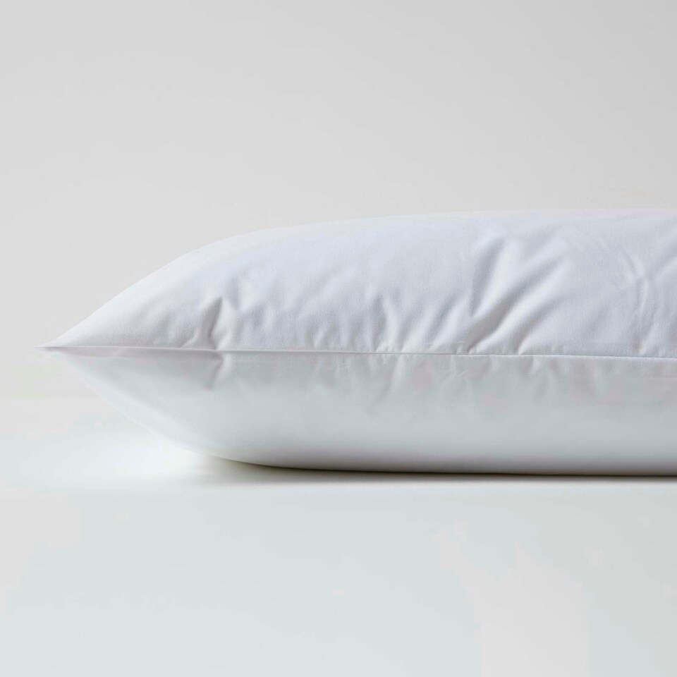 image 1 of Homescapes Waterproof Pillow Protectors - 80 x 80 cm - Pack of 4 White