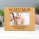 image 7 of Personalised Floral Mum 6x4 Oak Finish Photo Frame Brown | One Size