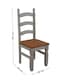 image 7 of Mercers Furniture Corona Grey Wax 5'0" Dining Table & 4 Chairs Solid Wood Pine Wooden Kitchen Dining Set with Mexican Styling