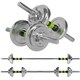 image 1 of SPORTNOW 20kg 2-in-1 Adjustable Weights Dumbbells Set for Home Gym | Green | Green