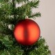 image 2 of 10cm/6Pcs Christmas Baubles Shatterproof Red,Tree Decorations