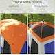 image 3 of Outsunny Camping Tent with 3000mm Waterproof Rainfly & Screen Panels, Green