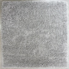 KUKOON Silver Grey Deep Pile Shaggy Living Room Area Rug 80cm x 150cm